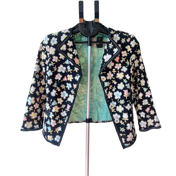 Moschino Cheap & Chic Floral Cotton Blazer - IT 42 / US 8 (Fits like S) - Picture 3 of 6